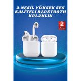 Mey İthalat® 2.Nesil Yeni Model Tws Bluetooth Kulaklık Dokunmatik Kontrol Yüksek Ses Kaliteli