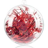 Mey İthalat 20 Adet 80 mm Süs Topları Noel Dekorasyon Topları, Şeffaf Plastik Doldurulabilir Süs Topu, Noel Için Kendin Yap Şeffaf Plastik Toplar, Yeni Yıl Hediyesi, Düğün Ev Dekoru (7,8 Cm)
