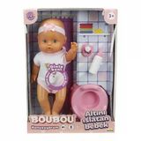 Mey İthalat® 2030121 Boubou Altını Islatan Ve Konuşan Bebek Seti 30 Cm