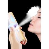 Mey İthalat 20ML Mini El Nano Buhar Püskürtücü Yüz Nemlendirici Yüz Buhar Makinesi Makyaj Temizlemeyici