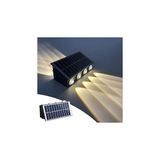 Mey İthalat 20W Güneş Enerjili Dış Mekan Bahçe Duvar Lambası - Cata Kos Solar LED Aplik - IP65 Su Geçirmez, 3200K Gün Işığı & Amber Dekoratif Aydınlatma (Gün Işığı)