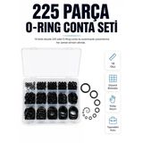 Mey İthalat® 225 Parça Profesyonel O-Ring Conta Kiti Su, Yağ Ve Hava Sızdırmazlık Tamir Seti