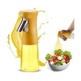 Mey İthalat 240 ml Cam Yağ ve Zeytinyağı Püskürtücü, Airfryer Sprey Şişesi, Sarı