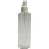 Mey İthalat 250 Ml-Parmak Sprey-Beyaz Kapaklı-Dezenfektan-Kolonya-Likit Şişe-10 Adet