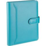 Mey İthalat 2k 5259 Ajanda Tarihsiz Kareli 17X24 Cm. Ajanda/defter Hesap Makineli Suni Deri Organizer, Turkuaz