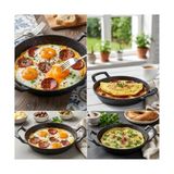 Mey İthalat 2'li Granit Alüminyum Döküm Sahan Seti | Yapışmaz Yumurta & Kızartma Tavası | Granit Omlet Tavası (18 cm + 20 Cm) | Eşit Isı Dağılımı ve Dayanıklı (18 cm 1 Adet) - Çok Renkli
