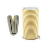 Mey İthalat 2'li Set Kapı Pencere Bandı Fitili Yapışkanlı Beyaz Soğuk Izolasyon Bant 10X2=20 Metre + Eşik Süngeri - 10 cm - Çok Renkli - 1 Adet