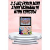 Mey Ithalat® 3.5 Inç Klasik Retro LCD Ekran 500 Oyunlu Oyun Konsolu Taşınabilir - Belirtilmemiş