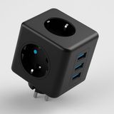 Mey İthalat 3 Prizli 2 USB + 1 Type-C Çocuk Termal Kısa Devre Akım Korumalı Topraklı Golyat Grup Şarj Fiş Priz