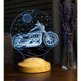 Mey İthalat 3D Motorsiklet Chopper LED Lamba