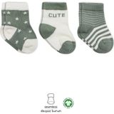Mey Ithalat® 3'lü Penye Cute Stars Soket Çorap BS10115 Nil