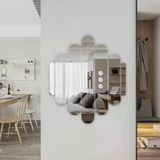 Mey İthalat® 40X40 Cm Kırılmaz Pleksi Dekoratif Duvar Aynası - Modern Tasarım 1. Sınıf Akrilik Ayna