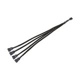 Mey İthalat 4987 4 Pin Fan Çoklayıcı Y Pwm Splitter Kablosu, 4 Port - Çok Renkli