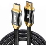Mey İthalat 4K HDMI Kablosu (10 Metre) - Yüksek Hızlı Görüntü ve Ses Iletimi - UHD Görüntü Aktarımı - Örgülü Kablo ve Metal Başlıklı - Tv, Monitör, Ps, Xbox, Projektör Uyumlu