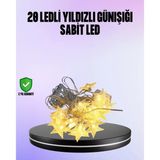 Mey İthalat® 5 Metre Yıldız Şeklinde Led Şerit Işık Sabit Beyaz Aydınlatma Vitrin