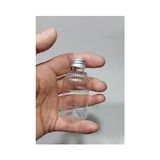 Mey İthalat 50 Adet Boş Silver Gümüş Renk Kapaklı Doldurulabilir Plastik Kolonya ve Parfüm Şişesi 50 ml 8697431700134 - Renkli