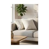 Mey İthalat 50X50 cm Beyaz Iskandinav Bohem 2'li Teddy Puffy Kırlent Kılıfı - Çok Renkli - Standart