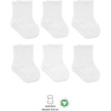 Mey Ithalat® 6'lı Basic Penye Soket Çorap 10101 Beyaz