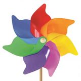 Mey İthalat® 7 Kanat 35 Cm Gök Kuşağı Rüzgar Gülü