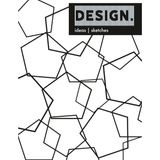 Mey İthalat 8.5X11 Design | Sketch | Artist Sketchbook | Blank Pages | Black And White Geometric Design
