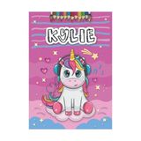 Mey İthalat A4 21 x 29.7 cm 4 8 25 Fille Ans Motifs Avec Le Pr Nom Format French Edition Kylie Livre De Coloriage Personnalis Pour Licorne Cadeau D Anniversaire - Çok Renkli - Standart - Otomatik
