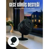 Mey İthalat® A9 Şarjlı Mini Ip Kamera Hd Kablosuz Güvenlik Kamerası Micro Sd Kart Destekli