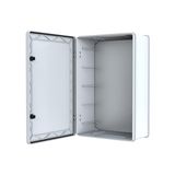 Mey İthalat Abs Pano 40 x 60 x 24.2 cm Taban Saclı IP65 Plastik Pano Montaj Plakalı Elektrik Kutusu Pano Darbeye Dayanıklı Dış Ortam Muhafaza Kutusu Abs Pano Poli 046 - Çok Renkli