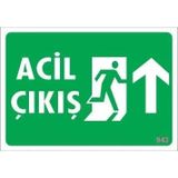 Mey İthalat Acil Çıkış Uyarı Levhası 17,5x25 KOD:943