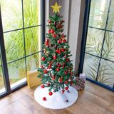 Mey İthalat Aden Yılbaşı Ağacı Halısı, Çam Ağacı Eteği, Peluş Yılbaşı Halısı, Yılbaşı Paspası, Christmas Halısı, PRS0305 80X80CM (Peluş)