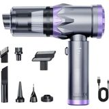 Mey İthalat Aee® Kablosuz Güçlü Araç Süpürgesi ve Hava Üfleyici | 20000PA Turbo Vakum Gücü | 3 Kademeli Fırçasız Motor | Şarjlı Mini El Süpürgesi | Hepa Filtreli Oto Süpürgesi | Ev Ofis Araba Temizlik Makinesi |