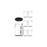Mey İthalat Afracam 190 ml Şeffaf Kavanoz 190 cc Konserve Metal Kapaklı Cam Kavanoz 6 Adet