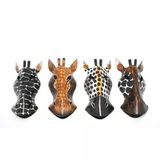 Mey İthalat® Ahşap Duvara Asmalı 20 Cm Zebra Maske