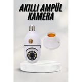 Mey İthalat® Akıllı Kamera Wifi Kamera Duylu Ampul Görünümlü 360 Derece Dönebilen Ev Kamerası