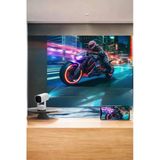 Mey İthalat® Akıllı Projeksiyon Powerbankli Taşınabilir Sinema Projektörü 4K Hd Kaliteli