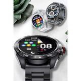 Mey Ithalat® Akıllı Saat Sağlık ve Fitness Takibi Bluetooth Bağlantılı Dokunmatik Ekran - 1BW-Beyaz - 35 - 48 mm - Belirtilmemiş