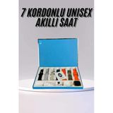 Mey İthalat® Akıllı Saat Unisex Akıllı Saat Çoklu Kordon Seçeneği Çelik Kordon Plastik Kordon