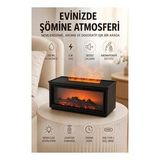 Mey İthalat Alev Efektli Aroma Yayıcı Hava Nemlendirici Uzaktan Kumandalı Gece Lambası