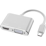 Mey İthalat Alfais 4366 USB Type-C To HDMI VGA 3.1 4K Çevirici Dönüştürücü Adaptör