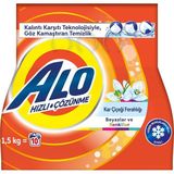 Mey İthalat Alo 1,5 kg Kar Çiçeği Ferahlğı Beyazlar ve Renkliler Hızlı Çözülme Toz Deterjan