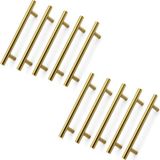 Mey İthalat Alteta 10 Adet Gold Altın 160 mm Metal Mobilya Kulp Mutfak Çekmece Dolap Dolabı Kapak Kulpları Kulbu