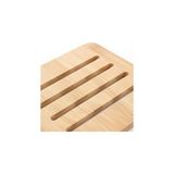 Mey İthalat AMBERHAUS%100 Doğal Bambu Kare Nihale - 16X16 cm Isıya Dayanıklı Ahşap Tencere ve Çaydanlık Altlığı - (3 Farklı Desenden 1 Adet Gönderilir)