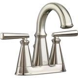 Mey İthalat American Standard 7018201.295 Edgemere 4 Inç Centerset 2 Kulplu Banyo Bataryası, Pirinç, Fırçalanmış Nikel