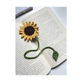 Mey İthalat Amigurumi Örgü Ayçiçeği Kitap Ayracı ve Kitap Aksesuarı - Çok Renkli - Standart - Otomatik