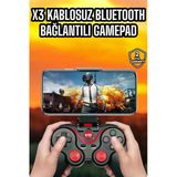 Mey İthalat® Android Uyumlu Gamepad X3 Game Stick Oyun Kolu Bluetooth Bağlantılı