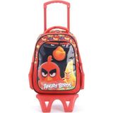Mey İthalat Angry Birds Tekerlekli Sırt Çantası 87897 Kırmızı Std