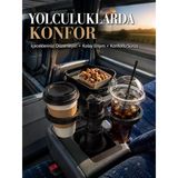 Mey İthalat® Araç Bardaklık Genişletici Çift Bardak Tutucu Ve Tepsili Düzenleyici