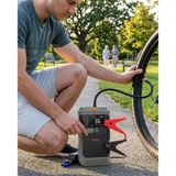Mey İthalat® Araç Lastik Basınç Pompası Akü Takviye Powerbank Ve Sos Işıklı Çok Fonksiyonlu Cihaz