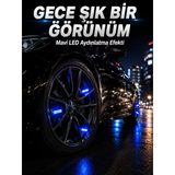 Mey İthalat® Araç Sibop Işığı 4'Lü Set Otomatik Yanan Led Lastik Aksesuarı