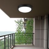 Mey İthalat Artos 20W Yuvarlak Siyah LED Nemli Yer Armatürü – IP65 Su ve Toz Geçirmez, 6500K Beyaz Işık, 2000 Lümen, 22,2 cm x 7,6 Cm, Iç ve Dış Mekan Banyo Bahçe Balkon Tavan Duvar Aydınlatma Lambası