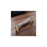 Mey İthalat Aruh Porselen Gold Altın Kulp 160 mm Mobilya Çekmece Mutfak Dolabı Dolap Kapak Kulplar Kulb Kulpu